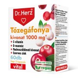 Capsule Extract de merisor + Vitamina C + D-Mannose + zinc Dr Herz 60 buc