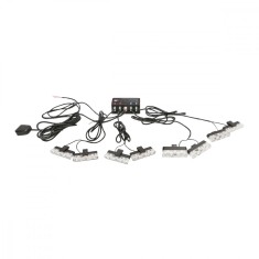 Set 8 stroboscoape cu 3 LED-uri lumina galbena 12V