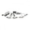Set 8 stroboscoape cu 3 LED-uri lumina galbena 12V