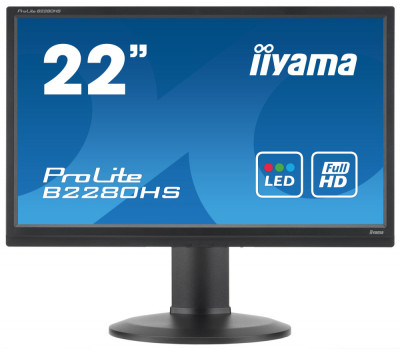 Monitor Second Hand Iiyama B2280HS, 22 Inch Full HD LED, VGA, DVI, Display Port NewTechnology Media foto