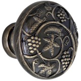 Buton pentru mobila, metalic, alamit antic, M 485.32.29, 32 x 26 mm