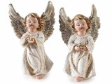 Set 2 figurine Ingeri polirasina multicolora cm 7 x 4 x 11 H
