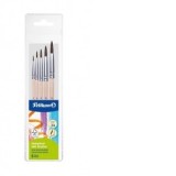 Set 5 pensule Starter varf rotund, blister