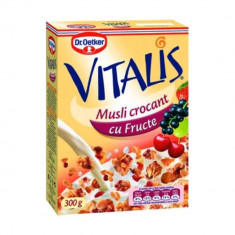 Musli Crocant cu Fructe Dr. Oetker Vitalis, 300 g, Musli cu Fructe, Musli Vitalis Dr. Oetker, Cereale Dr. Oetker, Cereale Vitalis, Cereale cu Fructe,