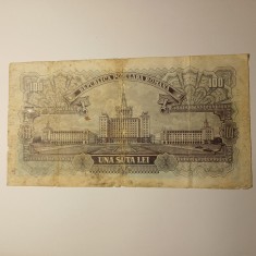 Di. 65. Bancnota 100 lei 1952 circulata uzata