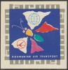 Romania anii 60-70 - Vigneta de bagaje TAROM, eticheta de transport aerian