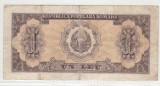 Bancnota Romania 1 Leu 1952, Seria H3, Nr. 526328 - Numismatica