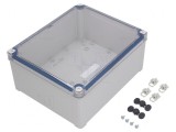 Carcasă universală policarbonat gri 241x291x128mm