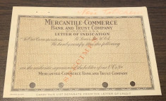 Letter of Indication Mercantile Commerce St. Louis SPECIMEN foto