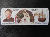 Polonia-Columb,navigatie ,Europa Cept 1992-serie completa-MNH, Nestampilat