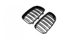 Cumpara ieftin Grile Duble Negru Lucios M Design BMW E81 E87 Facelift (2007-2012) Coupe Cabriolet. NU Compatibil M Pack