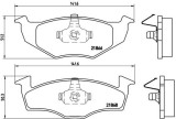 BREMBO P 85 025 PRIME LINE set placute frana,frana disc