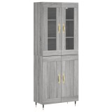 Cumpara ieftin Dulap inalt, gri sonoma, 69,5x34x180 cm, lemn compozit