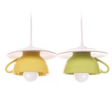 Lustra &bdquo;Afternoon tea&rdquo; light green &amp; yellow twins