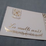 Cumpara ieftin FELICITARE LA MULTI ANI SECRETARUL COMITETU7LUI JUDETEAN PCR BOTOSANI