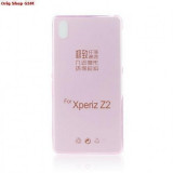 Husa Silicon Ultra Slim Roz pentru Sony Xperia Z2 - Protectie Subtire si Usoara
