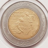 2636 San Marino 500 lire 1982 Fight against hunger; FAO km 140, Europa