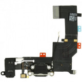 Conector de &icirc;ncărcare flex incl. Conector audio negru pentru iPhone 5S