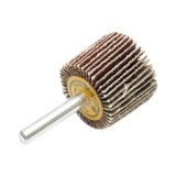 Roata lamelara abraziva P80 cu tija 30x25x6 mm pentru slefuire si finisare