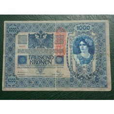 Austro-Ungaria 1902 - 1000 kronen, circulata