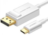 CABLU video Ugreen, &quot;MM139&quot; DP (T) la USB Type-C (T), 4K la 30Hz, lungime 1.5m, alb &quot;40420&quot; (timbru verde 0.08 lei) - 6957303844203