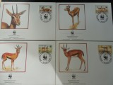 Burkina Faso-Fauna -set complet FDC