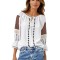 Bluza tip ie dama R25 alb optic/rosu bordo , marimea L