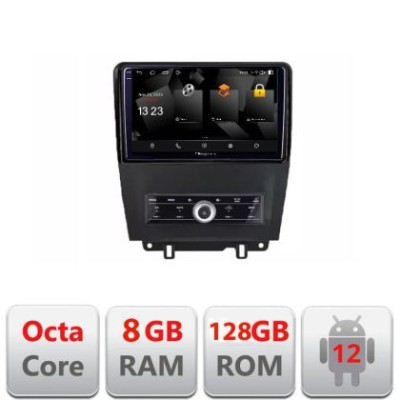 Navigatie Ford Mustang intre anii 2009-2014 Android Octa Core Qualcomm 2K Qled 8+128 DTS DSP 360 4G Optical CarStore Technology foto
