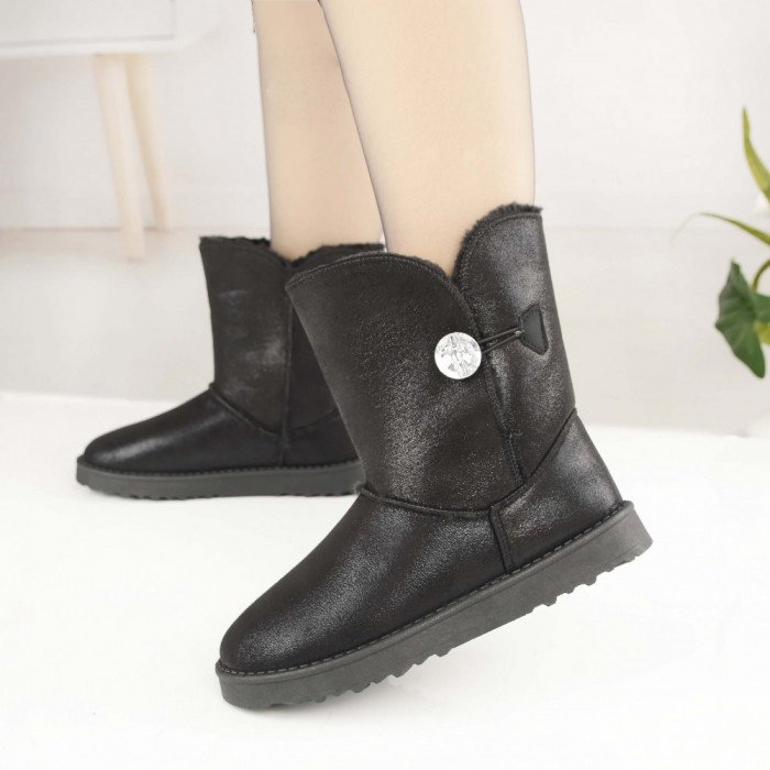 Cizme Tip Ugg De Dama 2380 Negre