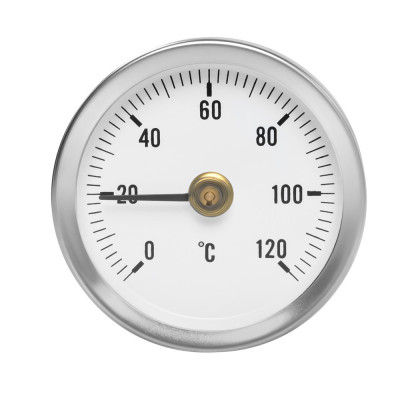 Termometru cu arc 8122, Iso Trade, Otel zincat, 6.3 cm foto