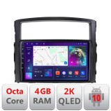 Navigatie Mitsubishi Pajero C-452 Android Octa Core Ecran 2K QLED GPS 4G 4+32GB 360 KIT-452+EDT-E409-2K CarStore Technology