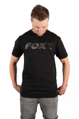 Fox Black/Camo Chest Print T-Shirt Medium foto