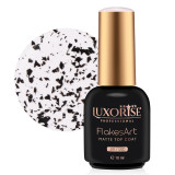 Cumpara ieftin Top Coat LUXORISE - FlakesArt MATTE Noir Elegance 10ml