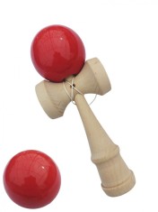 Kendama profesionala, Bila din lemn, Rosu lucios, 48KD