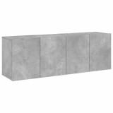 Cumpara ieftin Comoda TV de perete, 2 buc. gri beton, 60x30x41 cm