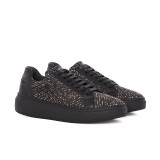 Sneakers barbati negri material textil SK01