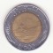Italia 500 lire 1988, scriere Braille - bimetalică.