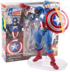 Figurina CAPITANUL AMERICA 16cm, captain america capete interschimbaile Avengers foto