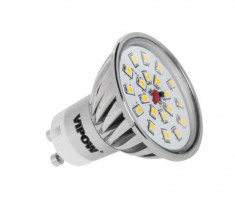 Bec LED Vipow ZAR0308 4W GU10 420 lm lumina alba calda A+ foto