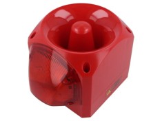 Semnalizator luminos și acustic KLAXON PNC-0216 LED roșu 110/230VAC IP66