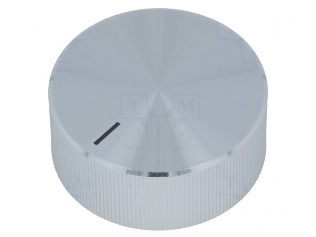 Buton Rotativ Negru cu Indicator 6mm Aluminiu/Plastic