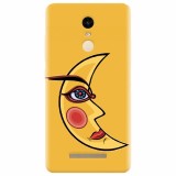 Husa silicon pentru Xiaomi Remdi Note 3, Yellow Moon