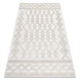 Covor SANTO SISAL 58389 caro, geometric, zigzag bej, 140x190 cm