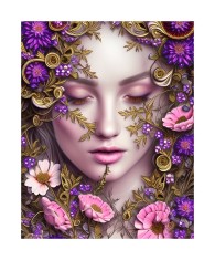 Sticker decorativ, Mama Naturii, Roz, 85 cm, 6505ST foto