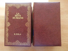 ZOLA- LA BETE HUMAINE, NANA- doua volume, edite bibliofila, in franceza, R4C foto