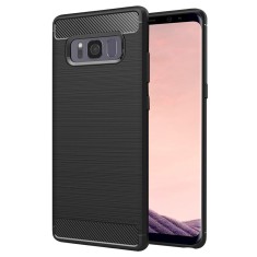 Husa Samsung Galaxy S8+, Galaxy S8 Plus Techsuit Carbon Silicone, negru foto