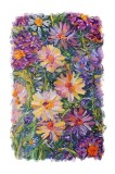 Cumpara ieftin Sticker decorativ Flori, Multicolor, 85 cm, 11523ST, Oem