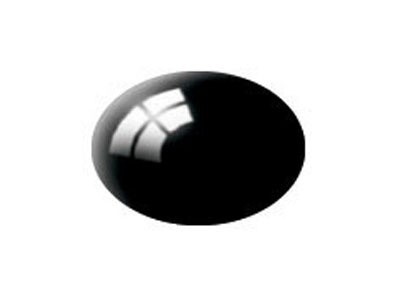 Negru lucios RAL 9005, vopsea acrilica 18 ml foto