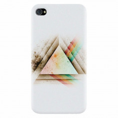 Husa silicon pentru Apple Iphone 4 / 4S, Abstract Grunge Light Triangle