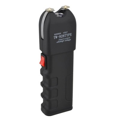 Electrosoc cu Lanterna MRG M928, Pentru Autoaparare, De Buzunar, Legal C1028 foto